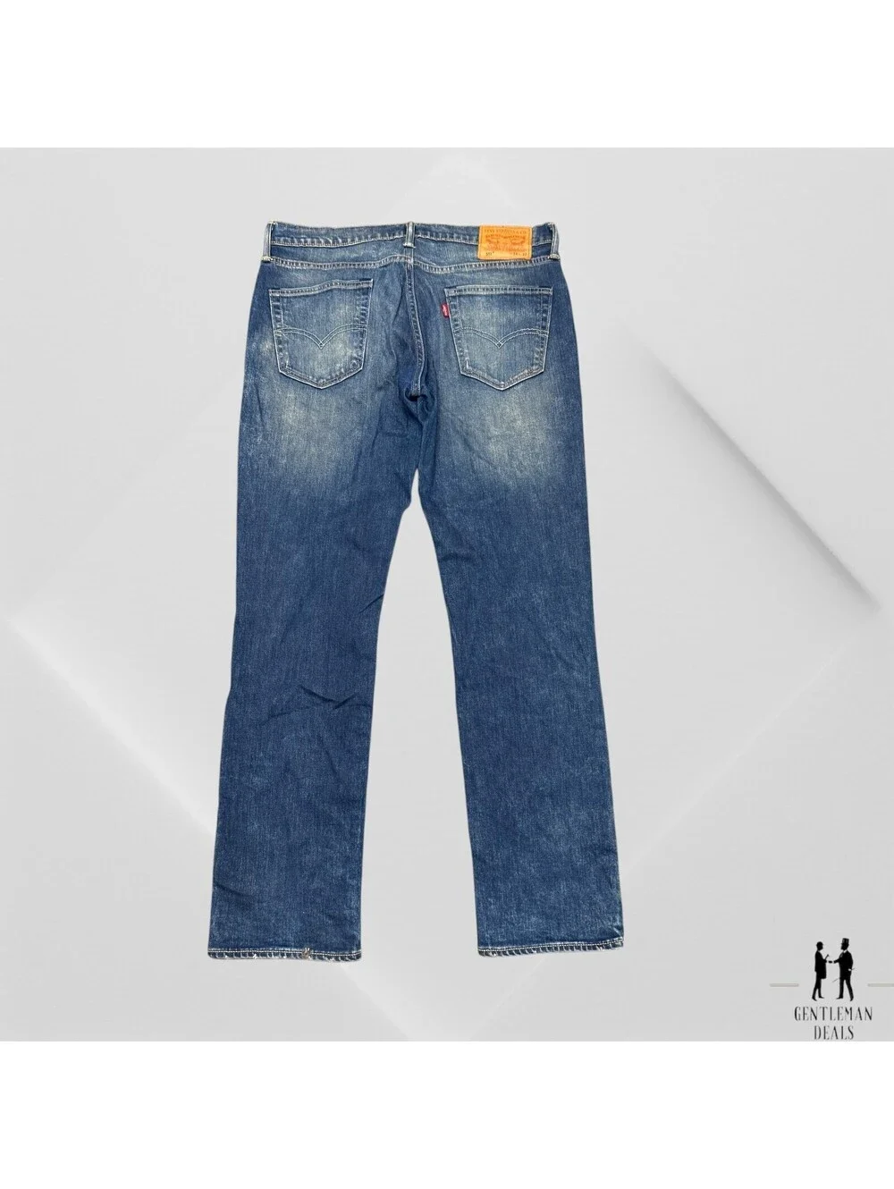 Levis Mens Jeans Blue 34x31 Stretch Denim 511 Slim Straight 5 Pocket Casual